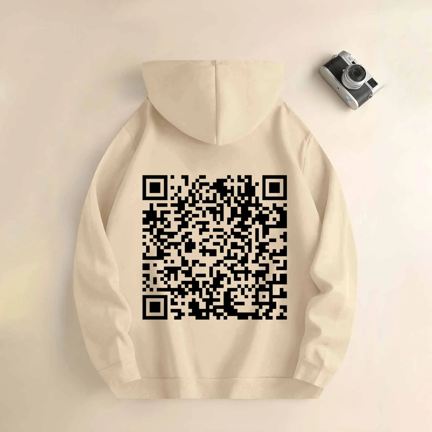 Sweat à capuche QR FUCK YOU