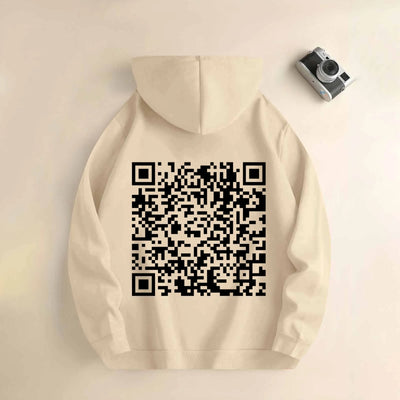 Sweat à capuche QR FUCK YOU