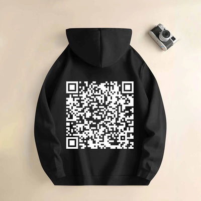 Sweat à capuche QR FUCK YOU