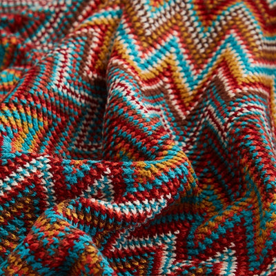 Boho Bed Plaid Blanket Geometry Aztec