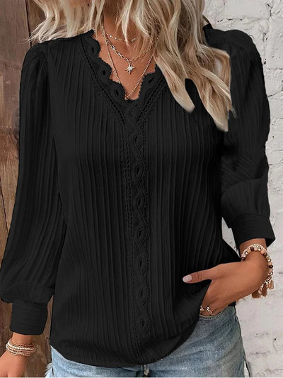 Livia™ Elegant V-Neck Blouse