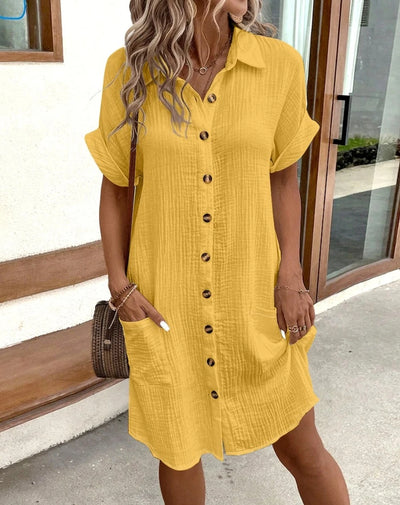 Vintage Women Solid Dress