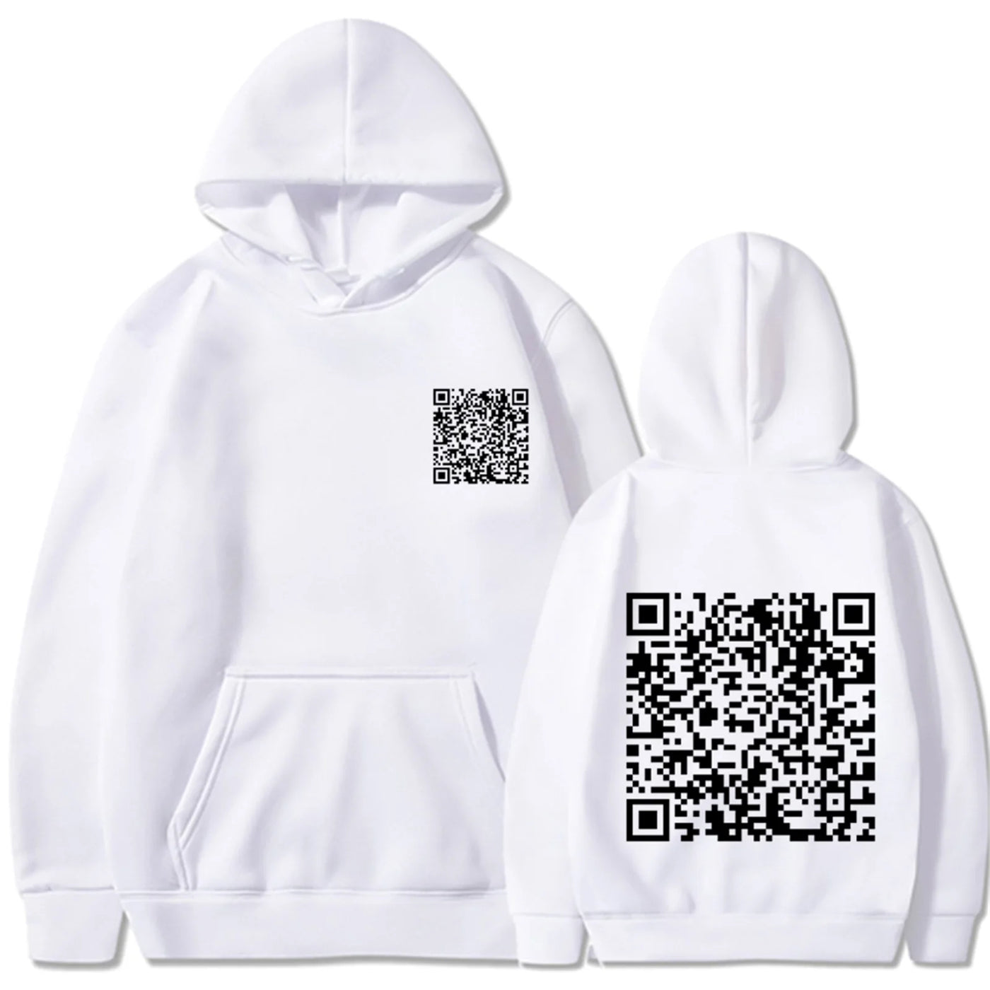 Sweat à capuche QR FUCK YOU