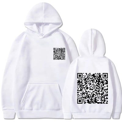 Sweat à capuche QR FUCK YOU