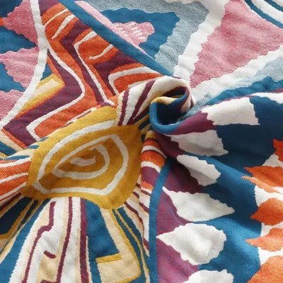 Nordic throw blanket cotton gauze