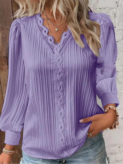 Livia™ Elegant V-Neck Blouse