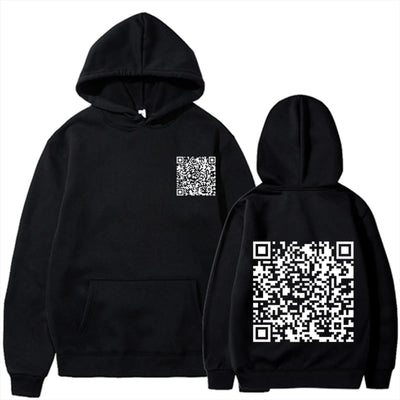 Sweat à capuche QR FUCK YOU