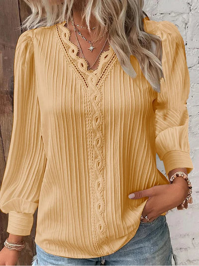 Livia™ Elegant V-Neck Blouse